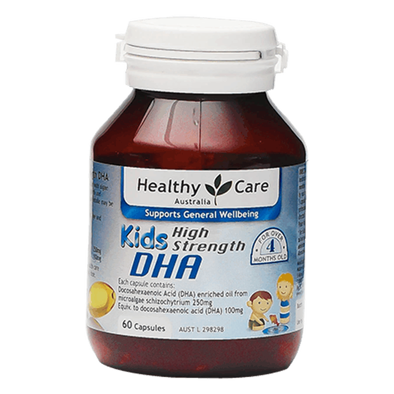 Healthy Care Kids High Strength DHAHealthHealthy Care Kids High Strength DHA is formulated with algae sourced DHA which helps to maintain healthy growth and development for infants and children whose dietary intake may be inadequate. The Omega-3 fatty aci