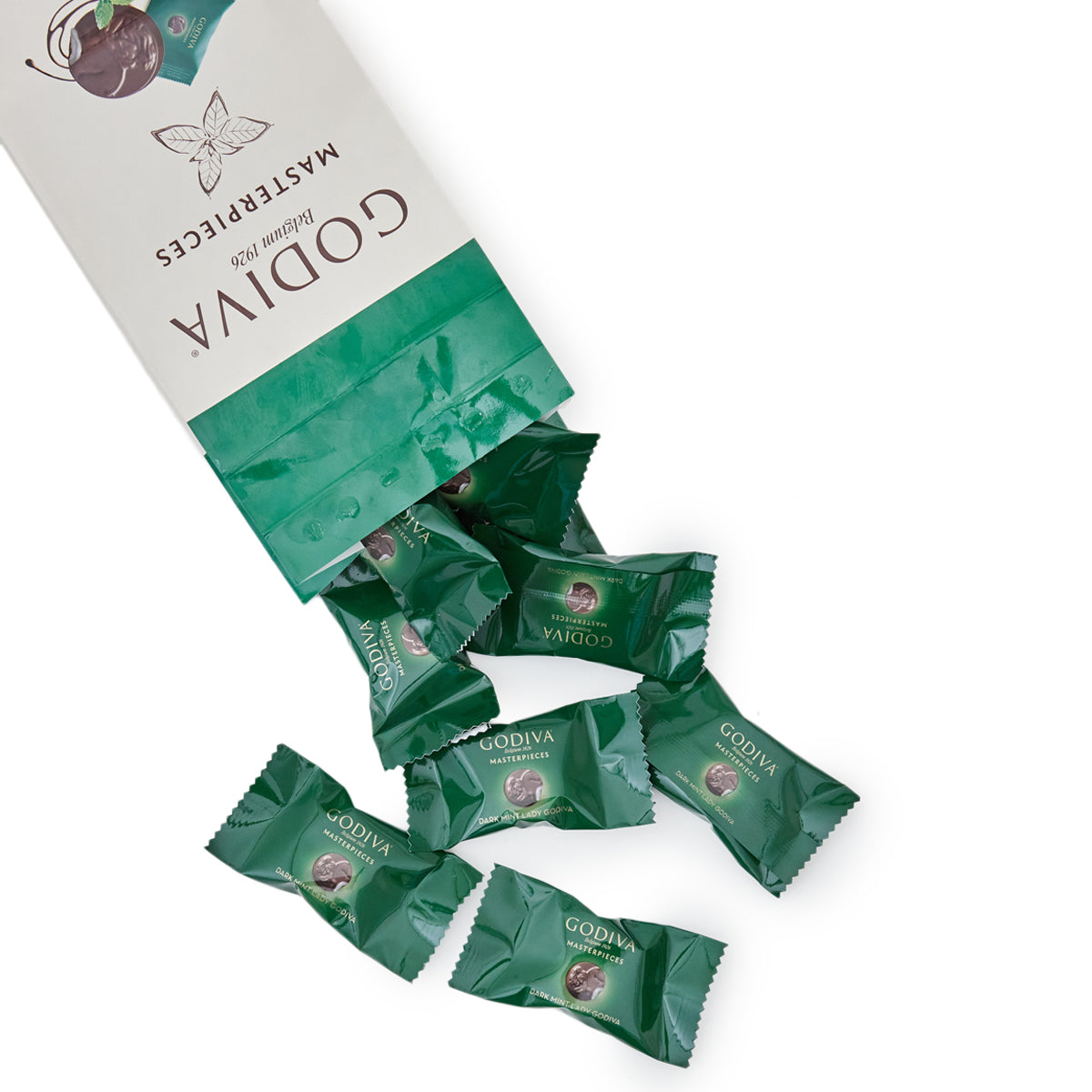 Lady Godiva /Masterpieces Dark Chocolate & MintChocolate & ConfectioneryWhen it comes to Belgian dark chocolate, there is no better gift than Godiva; There is a perfect present for everyone; Each delicious dark chocolate gift is also as festive; Make the