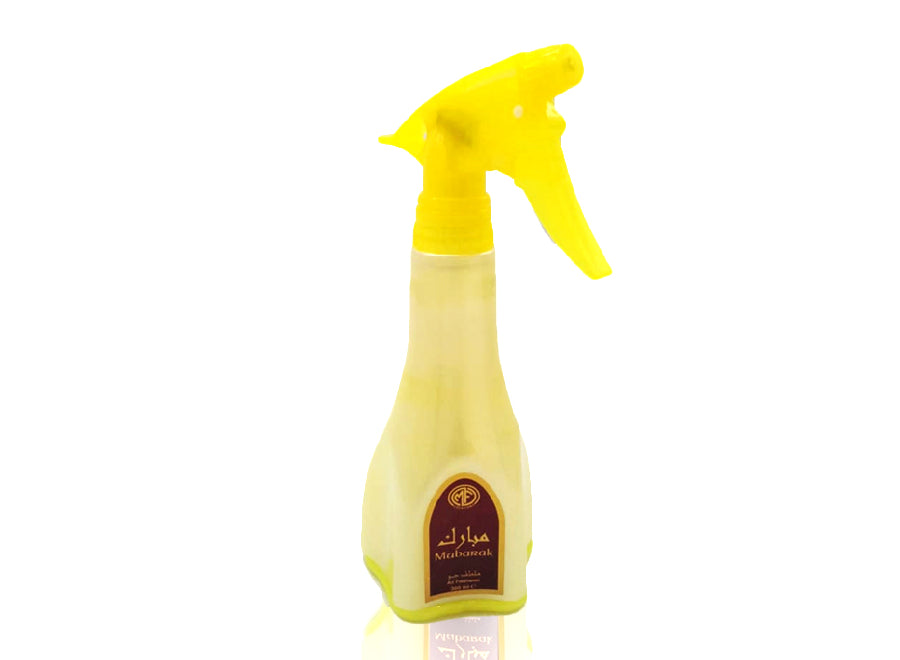 MFCreations Air Freshener Mubarak 300MLHome EnvironmentMFCreations Air Fresheners exude oriental feelings that give you the feel of the Arab Culture! With the oriental smell, take the feel with you wherever you go. The Air Freshener comes in an easy-to-us