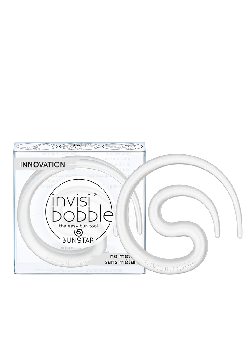 Invisibobble BUNSTAR Ice Ice LadyHair CareThe invisibobble BUNSTAR revolutionises the Messy Bun. Thanks to the unique 3D shape, application is quick and easy. The special shape also ensures a strong hold without pulling or pulling. The matt finish ensures