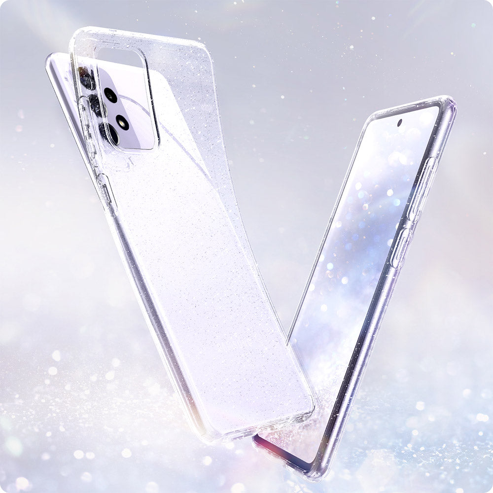 Spigen Liquid Crystal Glitter designed for Samsung Galaxy A72 case cover - Crystal Quartz