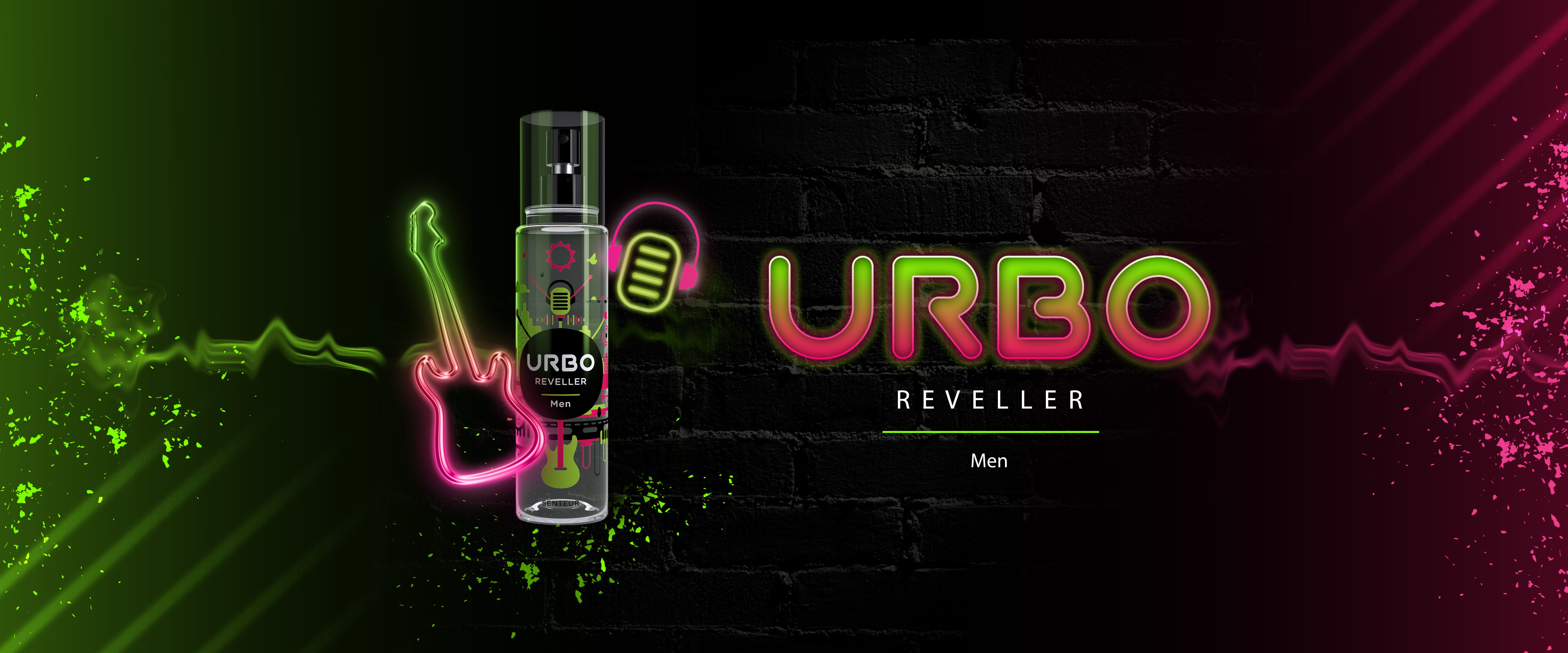 URBO Reveller SENTEUR - Perfumed Body Spray For Men - 150 ml