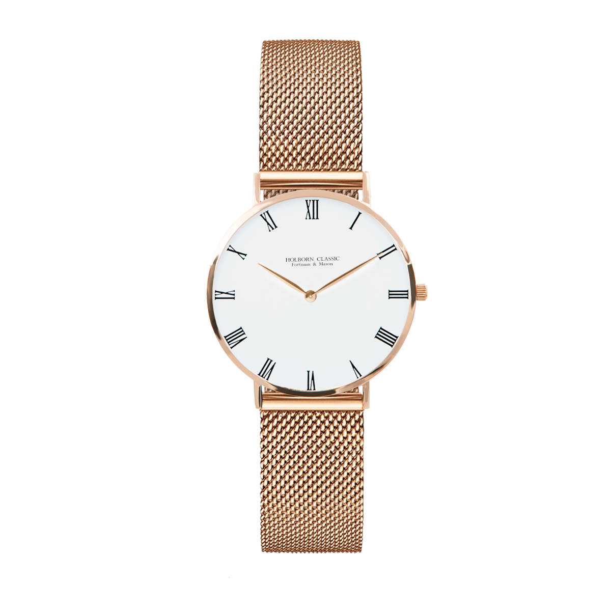 Holborn Classic FM Empress Gold 32mmJewellerySleek and minimal, the FM series upholds the bygone Victorian era's grandeur combined with a touch of modern Bauhaus design. Carved in stainless steel, this masterpiece boasts classy looks for those everyday mo