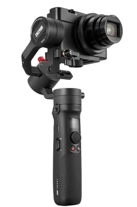 Zhiyun Crane M2 3-Axis Handheld Gimbal Stabilizer for Mirrorless Camera, Action Camera and Smartphone - Black