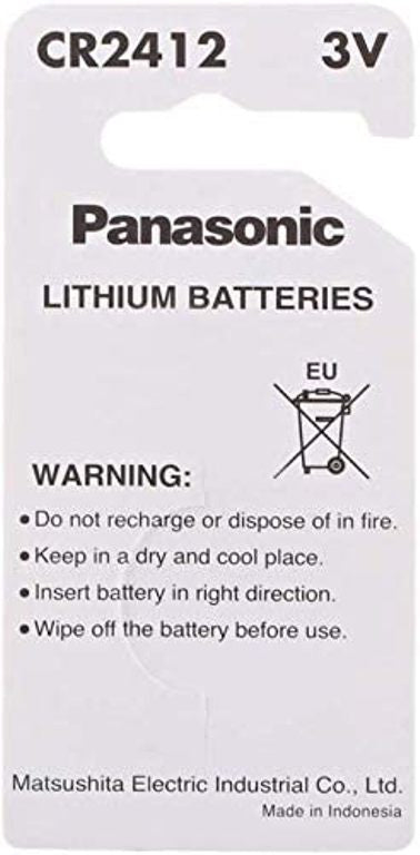 Panasonic CR2412 Lithium 3V Indonesia Battery – One Piece