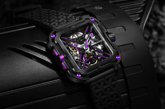 CIGA DESIGN X Series Great Ape Stainless Steel Hollow DesignJewelleryCase Size: 44.0MM x 48.0MM Case Thickness: 11.7MM Case Material: 316 Stainless Steel Water Resistance: 3 ATM Movement: Automatic (Customized) Strap Width: 22MM Strap Material: Silicone S