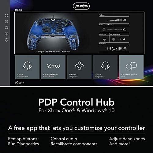 PDP Wired Controller for Xbox One, Xbox One X and Xbox One S - Midnight Blue