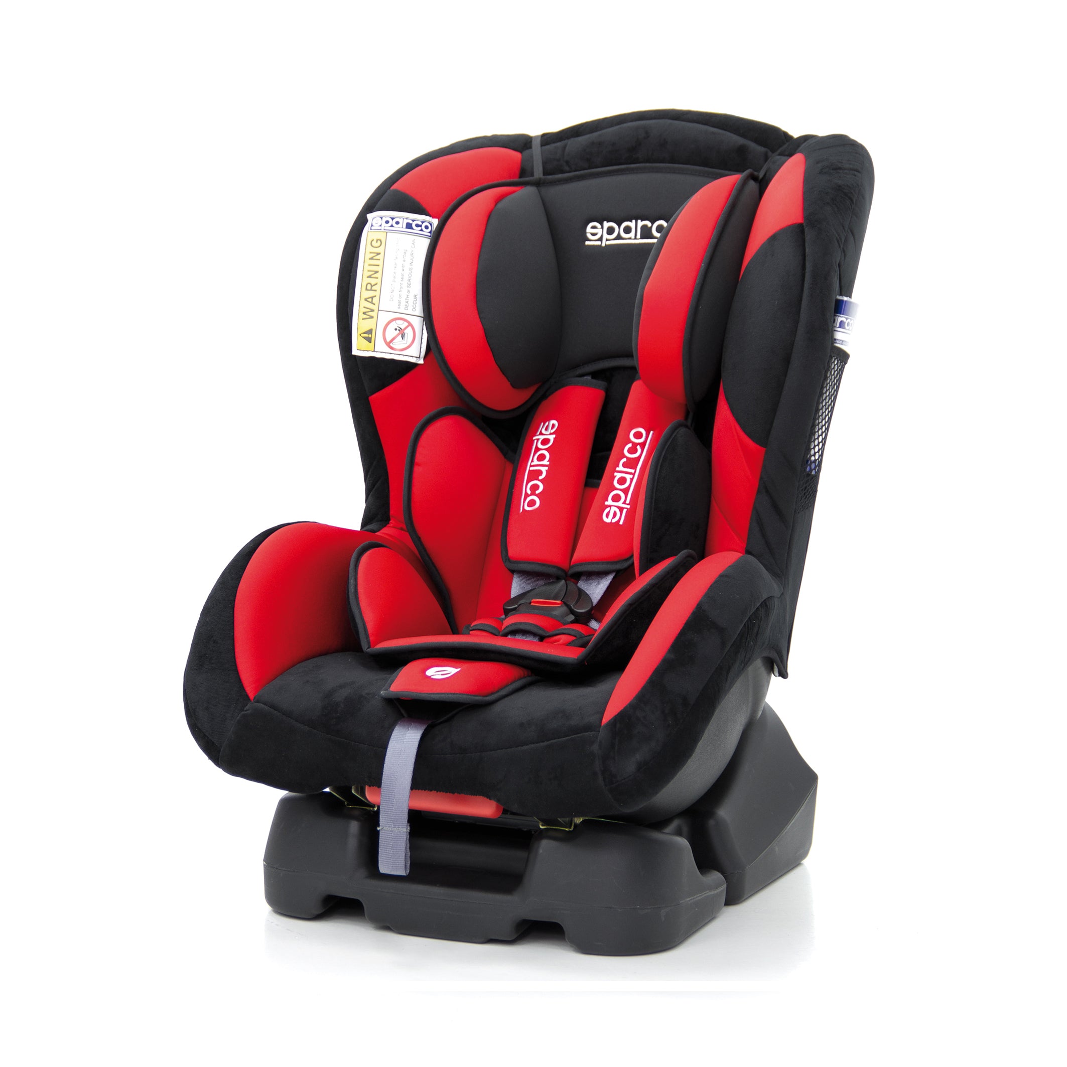 Sparco F500K Child Seat Group 0+1 (0-13kg)Baby TransportFor rearward facing use from new born till 13 KG. For forward acing use from 9 to 18 KG. 5 point harness system. Extra deep and full sized headrest. Baby cushion. 3 harness strap slots. 6 seating pos