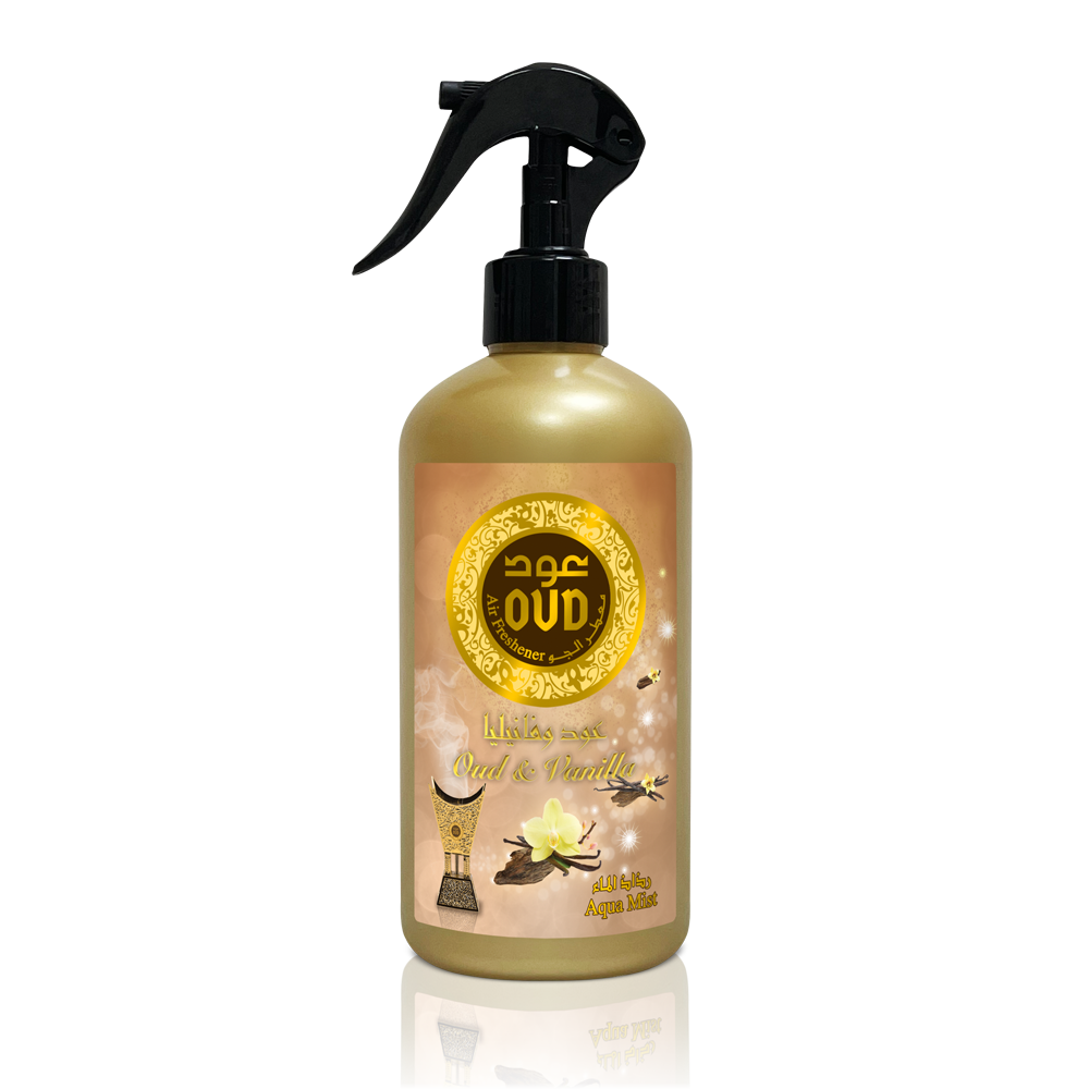 OUD AIR FRESHENER - Oud & VanillaHome EnvironmentOur new Air Freshener is a high quality water based scent made with a secret blend of essential oils. It is an effective air freshener combining long-lasting Oud fragrance to completely neutralize unpleasan