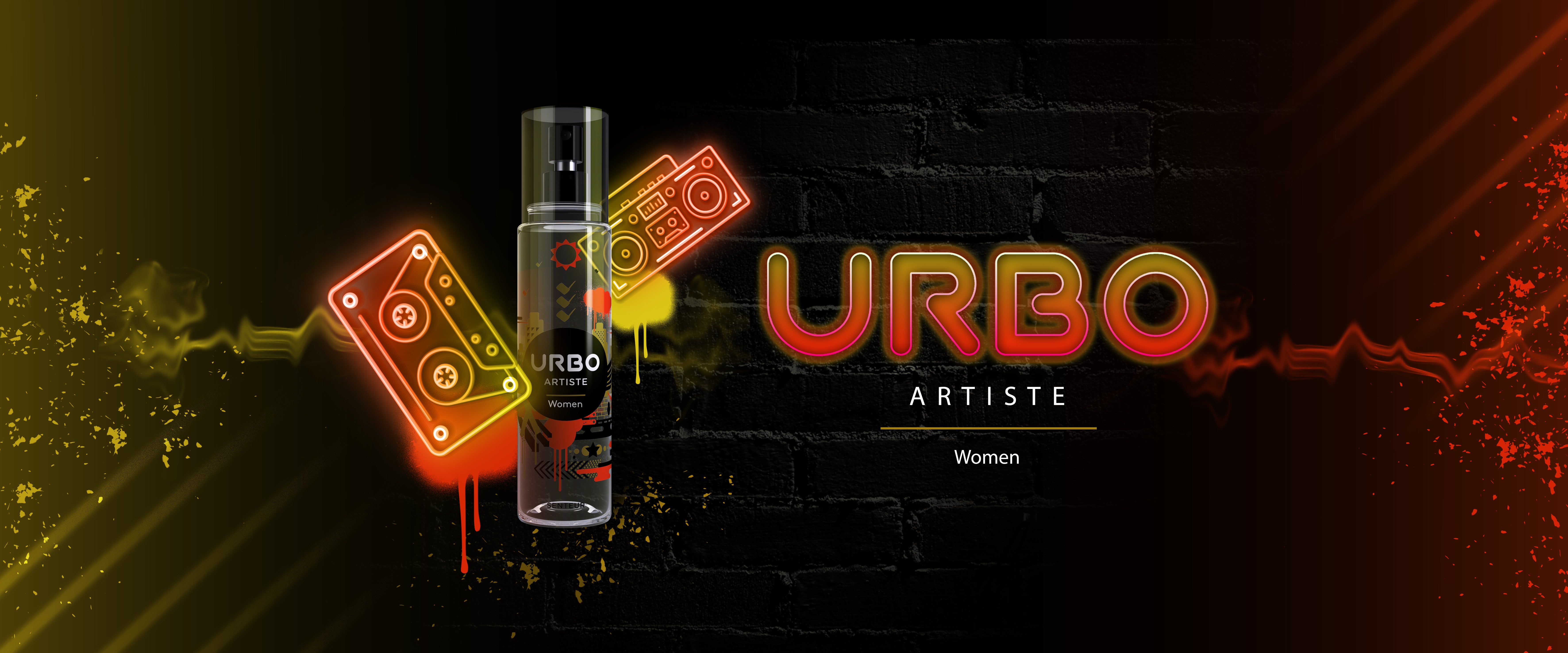 URBO Artiste SENTEUR - Perfumed Body Spray For Women - 150 ml