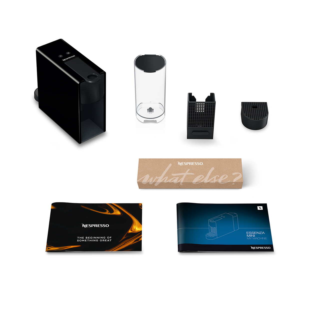 NESPRESSO Essenza Mini C30 Black Coffee MachineKitchen AppliancesNespresso coffee fits into the tiniest spaces with the Essenza Mini. It's a small coffee machine designed to give you perfect coffee experiences. Enjoy Espressos or Lungos as you like with t