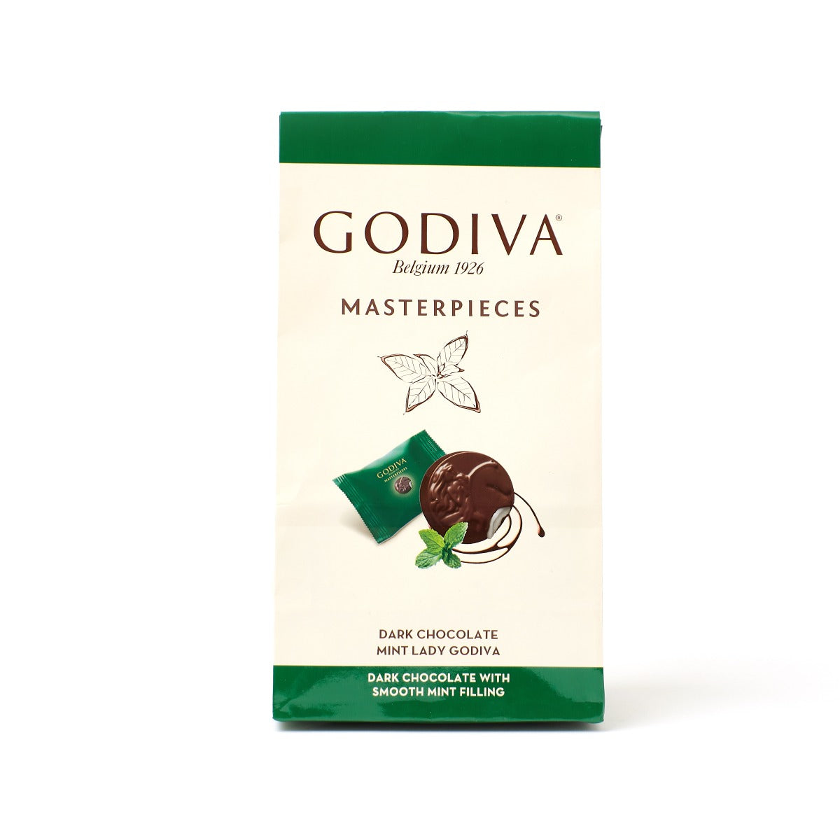 Lady Godiva /Masterpieces Dark Chocolate & MintChocolate & ConfectioneryWhen it comes to Belgian dark chocolate, there is no better gift than Godiva; There is a perfect present for everyone; Each delicious dark chocolate gift is also as festive; Make the