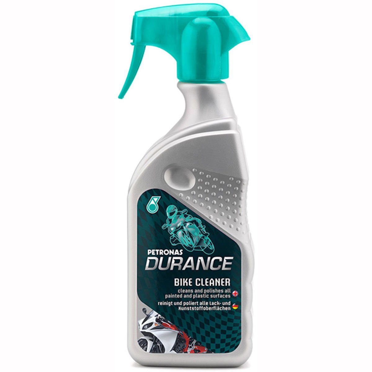 Petronas Durance Bike Cleaner 400mlCar CareCleans and polishes all painted and plastic surfaces. This product is specific for cleaning, polishing and protecting motorcycle fairings without using water. It’s ideal for all painted surfaces as well as rubber
