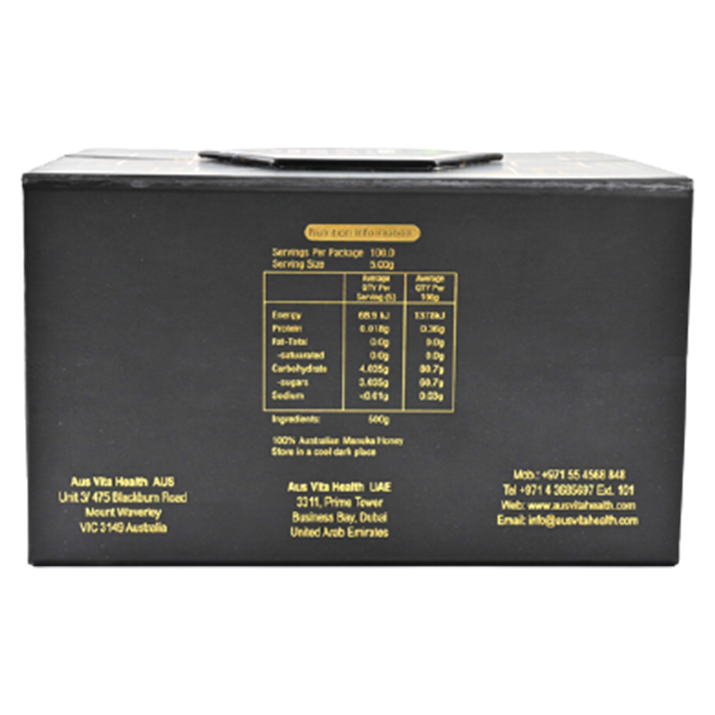 Manuka Honey MGO 1250+ (500g) (Special Gift Pack)Jams, Honey & SpreadsHoney can be the nectar of life if you incorporate a healthy dosage in your daily routine. The deliberate selection of the handcrafted, premium grade Manuka honey is locally harvested a