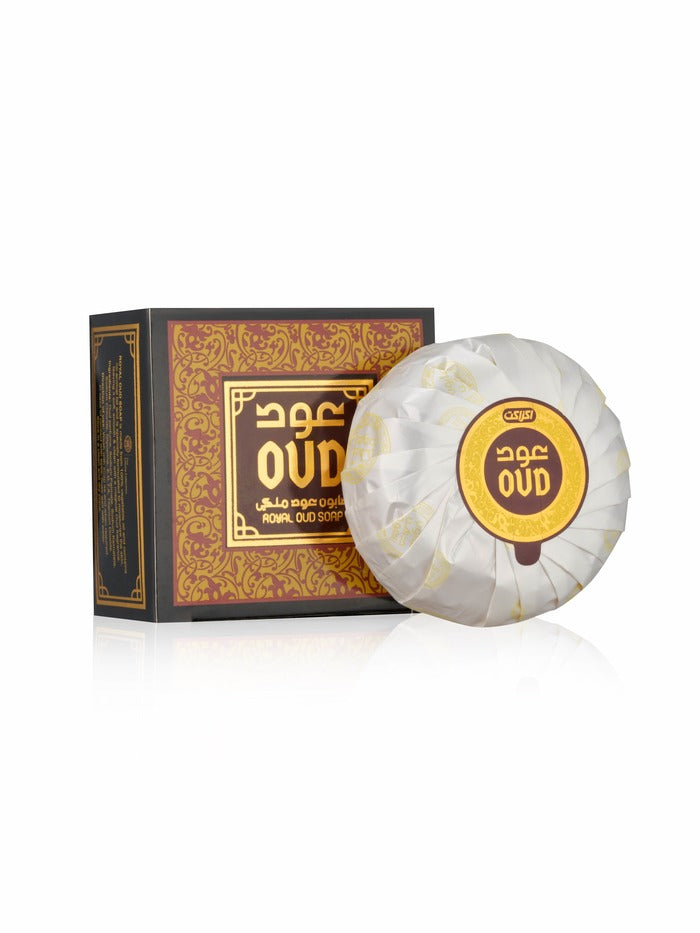 Oud Soap - RoyalPersonal CareUnapologetically majestic best describes Royal. A rich Saffron and Citrus infusion with layers of floral notes, elevated by a strong Sandalwood and Agarwood base. Royal (White): TOP: Citrus, Saffron HEART: Orchid, Geranium BAS