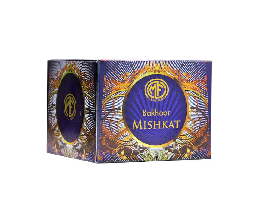 MFCreations Bakhoor Mishkat 70gmPerfumes & FragrancesEmits a scented fragrance that is sure to uplift your mood. Creates an elegant statement while levitating the home decor scheme. Oriental fragrance that is formulated with scented and environment friend