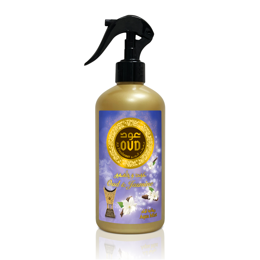 OUD AIR FRESHENER - Oud & JasmineHome EnvironmentOur new Air Freshener is a high quality water based scent made with a secret blend of essential oils. It is an effective air freshener combining long-lasting Oud fragrance to completely neutralize unpleasan