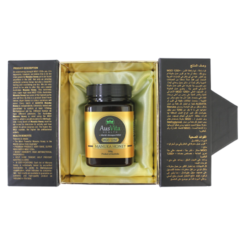 Manuka Honey MGO 1250+ (500g) (Special Gift Pack)Jams, Honey & SpreadsHoney can be the nectar of life if you incorporate a healthy dosage in your daily routine. The deliberate selection of the handcrafted, premium grade Manuka honey is locally harvested a