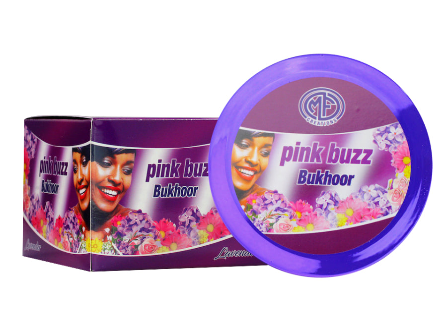 MFCreations Bakhoor Pink Buzz 70gmPerfumes & FragrancesEmits a scented fragrance that is sure to uplift your mood. Creates an elegant statement while levitating the home decor scheme. Oriental fragrance that is formulated with scented and environment frie