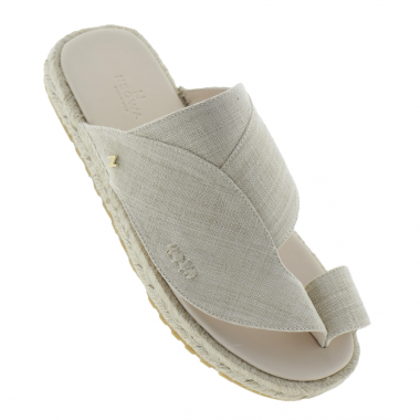 Neqwa Arabic Traditional Sandals Marbella Lotus Flower Fabric