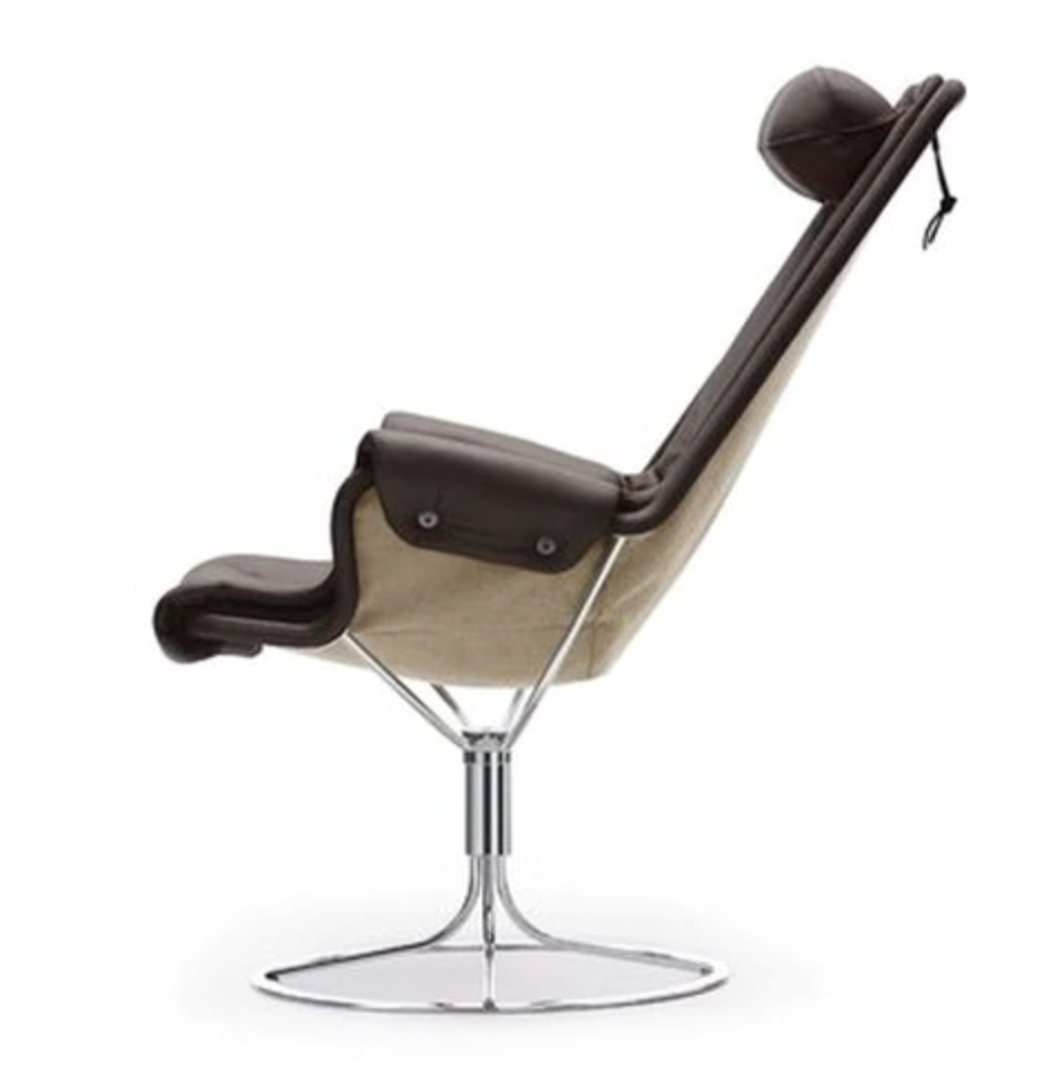 DUX Jetson Armchair - JETSON LEATHERHome DecorTHE JETSON CHAIR BY BRUNO MATHSSON Jetson is an icon of Swedish furniture design. This collaboration between Mathsson and DUX features a hollowed seat and high, ergonomically designed back with headrest and an