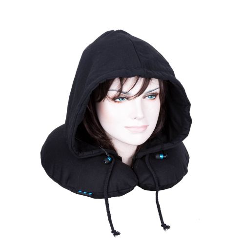 Merlin Sky Snug HeadphonesHeadphonesWith its innovative design that includes a Hood, Neck Pillow and Bluetooth Earphones, SkySnug aims to transport you to a personal space of rest and relaxation. The built-in Bluetooth earphones pair easily with smartphon