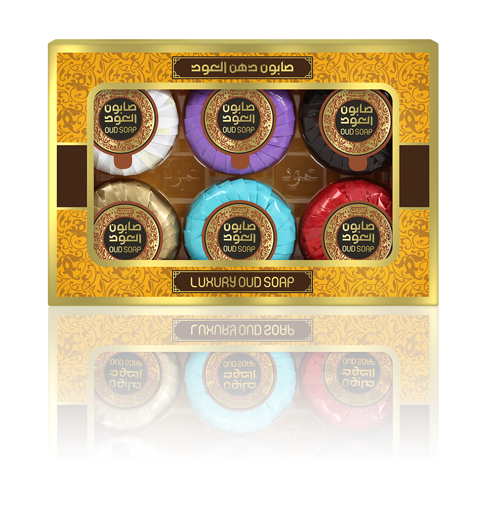 Oud Soap - MiniaturePersonal CareThese luxurious mini soaps are made of a highly unique blend of natural ingredients and original Oud fragrance. They include mixes of sandalwood, musk, wood, amber and exotic roses, leaving your skin soft, smooth and clean
