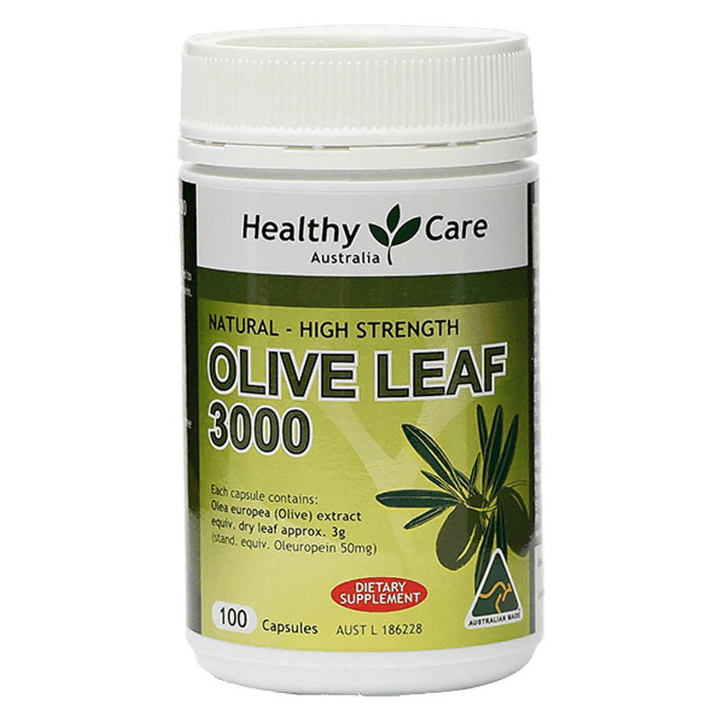 Healthy Care Olive Leaf 3000 (100 Capsules)HealthAntioxidant properties. May help to reduce the symptoms of sore throats, cough & mucous congestion. Has traditionally been used for relief of fever. Supports normal healthy blood pressure in healthy individ