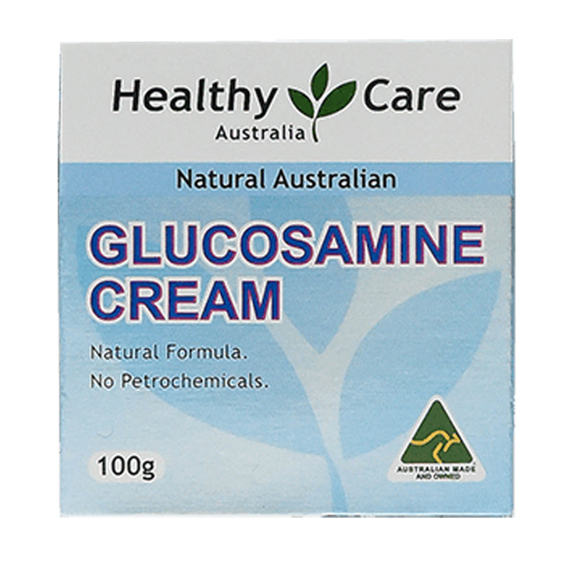 Healthy Care Glucosamine Cream 100gPersonal CareHealthy Care Glucosamine Cream is enriched with Glucosamine. This luxury skin cream may help reduce the visible sign of ageing. Moisturizes skin & improves suppleness.