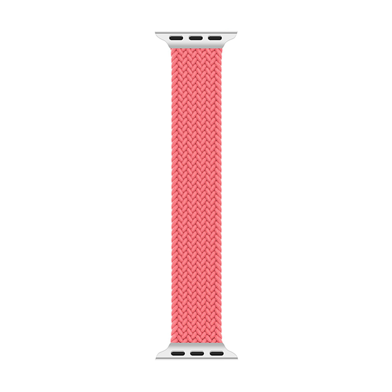 WIWU Braided Solo Loop Watchband For iWatch (38-40mm / M:144mm) - Pink