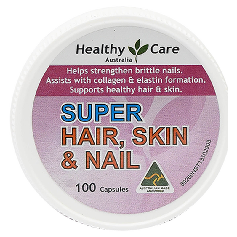 Healthy Care Super Hair, Skin & Nails (100 Capsules)