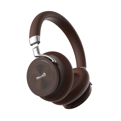 Merlin Virtuoso ANC PremiumHeadphonesMerlin Virtuoso ANC Premium - Active Noise Cancelling Over Ear Headphones with HiFi Stereo, Deep Bass with Noise Canceling Microphone with 14 &15 Hours of Playback time and Talk Time respectively and 1000H Standby Time