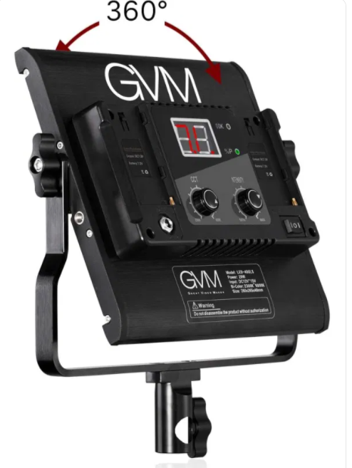 GVM 3 Pack LED 480LS-B3L KIT Video Lighting Kits with APP Control, Bi-Color