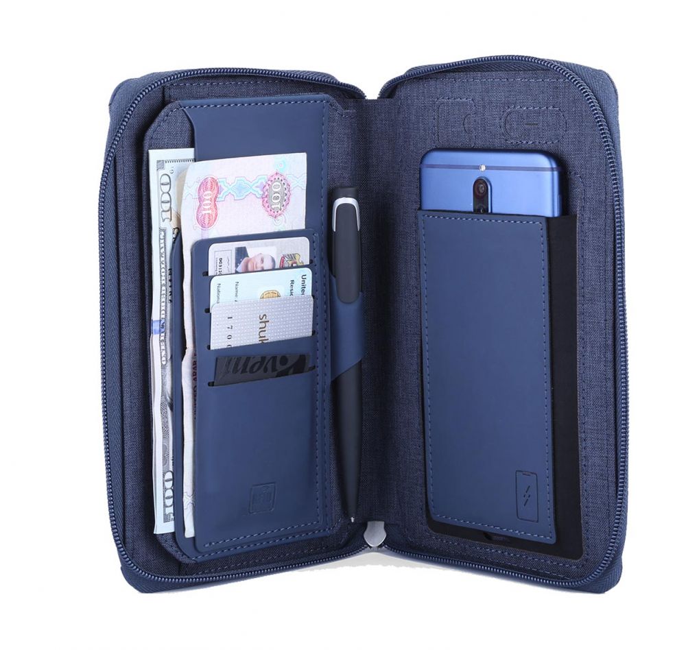 Travel Wallet with RFID Protection