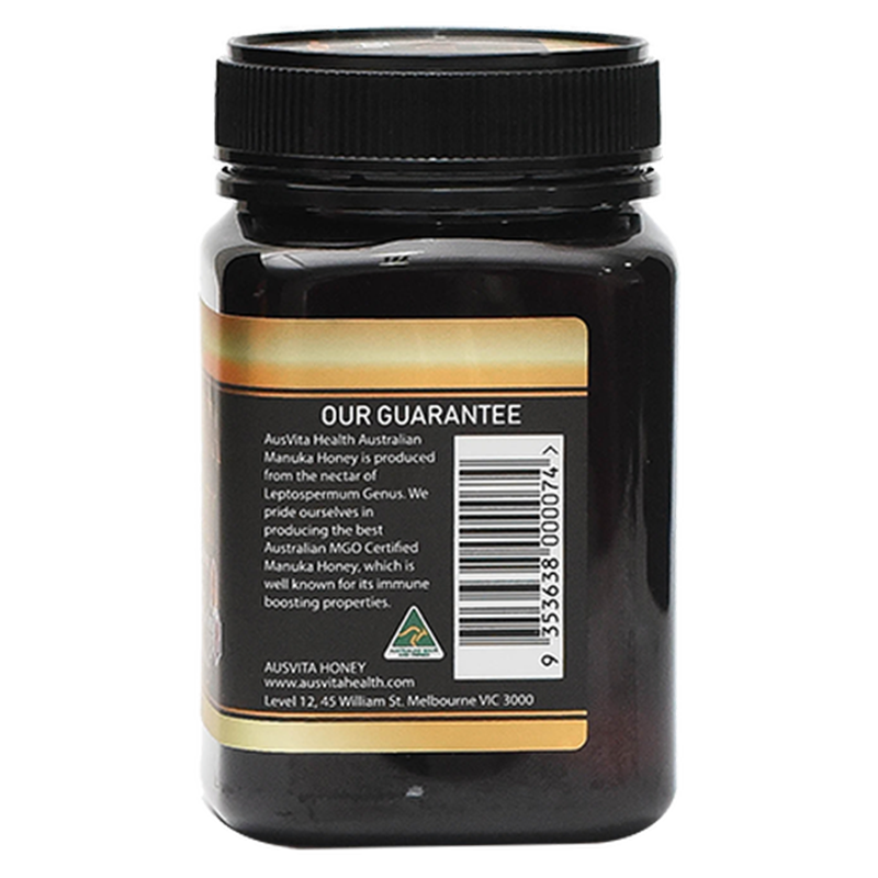 Manuka Honey MGO 120+ (500g)Jams, Honey & SpreadsNo matter the period of its cultivation; from the moment it is created in our hives, to when it is placed upon the shelf of your local store, our Manuka honey can be traced. Every step we take during its cr