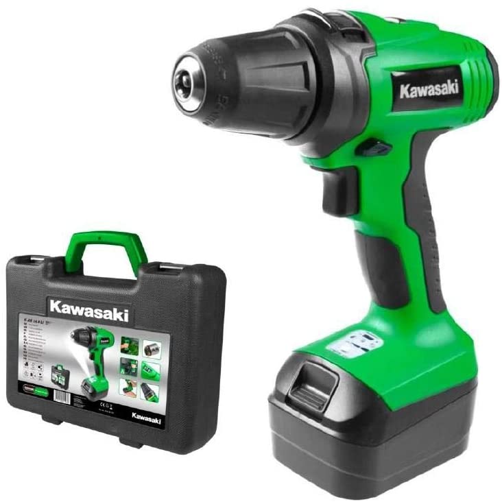 Kawasaki Cordless Drill 18V - 2 Li Ion 603010241 K-Ak 18-2 LiTools & Home ImprovementsBrand : Kawasaki Power Source : Battery Type : Electric Screwdrivers Model Number : 603010241 Are batteries needed to power the product or is this product a battery : Ye