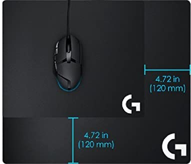 Logitech G640 Cloth Gaming Mouse Pad, 460 x 400mm, Thickness 3mm, For PC/Mac Mice - Black