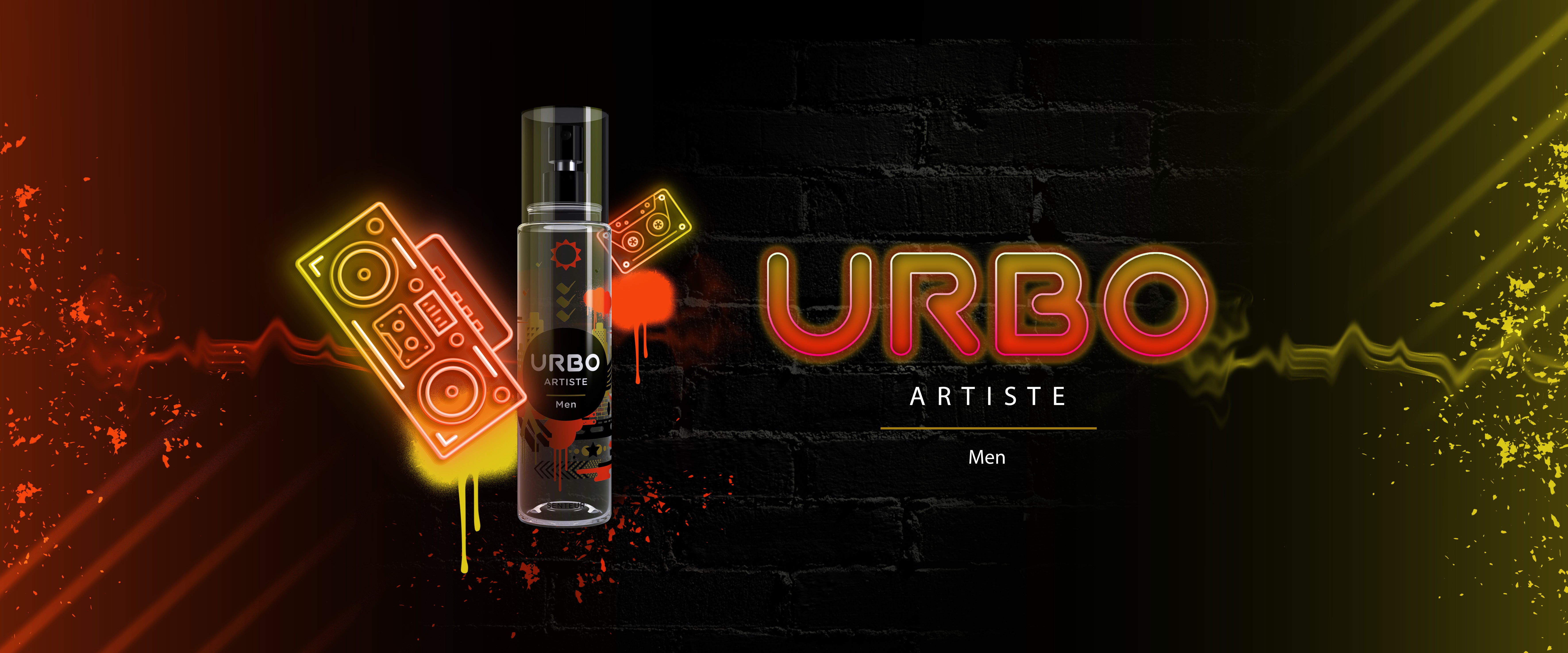 URBO Artiste SENTEUR - Perfumed Body Spray For Men - 150 ml