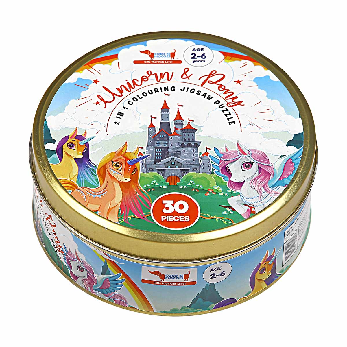 CocoMoco Kids - Unicorn and Pony Jigsaw Puzzle 30 pieces, Return Gift for 2-4, 5-6 year old Kids (multi)